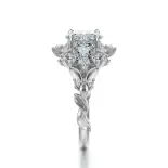 Pierścionek liście białe złoto SBPZ_029